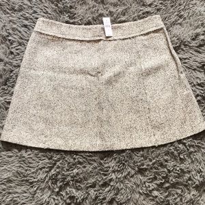 Loft A-line skirt cream and black, size 18 NWT